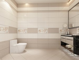 Nguyên tắc và cách phối màu gạch ốp tường cho nhà vệ sinh