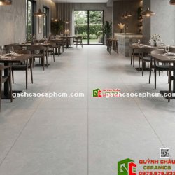 Gạch lát nền 60x120 kis đá granite men mờ xám nhạt