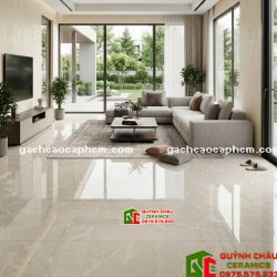 Gạch lát nền ấn độ 120x120 đá bóng kiếng xám nhạt