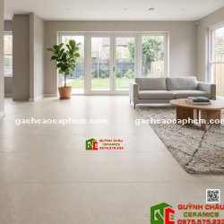 Gạch lát nền kis 60x120 granite đá mờ vàng kem
