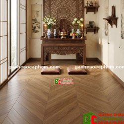 Gạch lát nền giả gỗ họa tiết xương cá 60x120cm