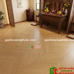 Gạch lát giả gỗ khổ lớn vân xương cá đẹp 60x120cm