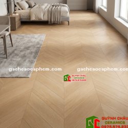 Mẫu gạch giả gỗ vân xương cá 60x120cm