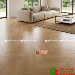 Mẫu gạch giả gỗ vân xương cá 60x120cm