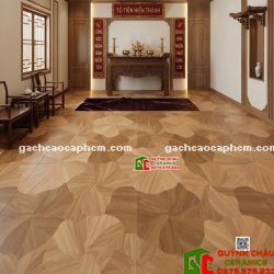 Gạch lá sen giả gỗ lát nền 60x120cm trung quốc