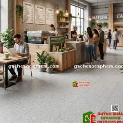 Gạch terrazzo kis đá granite 60x120 mờ xám