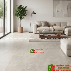 Gạch ấn độ khổ lớn 120x180 mờ màu xám vân đá
