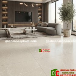 Gạch lát nền Á Mỹ 120x120 đá mờ xám đối vân