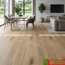 Gạch giả gỗ khổ lớn màu nâu óc chó 60x120cm