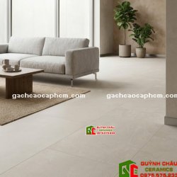 Gạch khổ lớn 120x180 bề mặt mờ màu xi măng nhạt