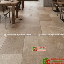 Gạch giả cổ 60x120 mix đa kích thước màu nâu nhạt