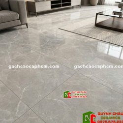 Gạch lát nền ấn độ 1000x1000 xám vân trắng đá bóng kiếng