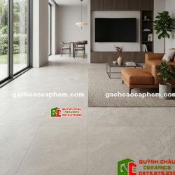 Gạch lát nền ấn độ 120x180 đá mờ xám nhạt