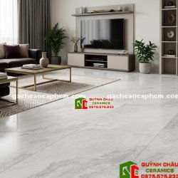 Gạch nhập khẩu Malaysia 60x120 mờ mịn xám kem