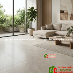 Gạch lát nền ấn độ 120x180 đá mờ xám nhạt