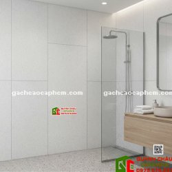 Gạch granite kis đá terrazzo màu sáng 60x120cm