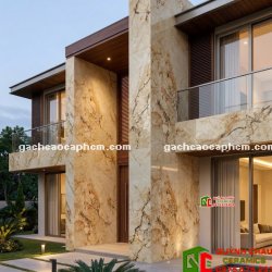 Gạch lát phòng khách 120x180 màu kem vân đá bóng kiếng