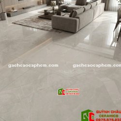 Gạch lát nền porcelain 100x100 ấn độ vân đá Marble xám bóng kiếng