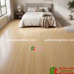Gạch lát nền giả gỗ màu vàng 60x120cm trung quốc