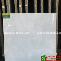 Gạch Bóng Kiếng Vân Mây 60x60 Trắng Xanh