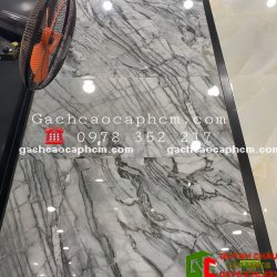 Gạch Bóng Kiếng 60x120 Đá Marble Sọc Trắng Đen