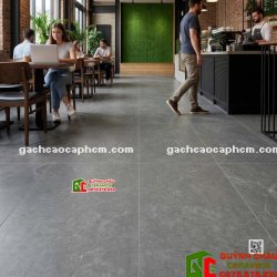 Gạch lát nền kis 60x120 granite men mờ xám đậm