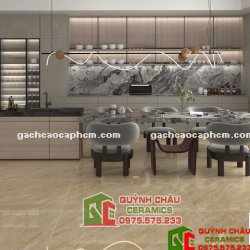 Gạch lát nền 80x160 tasa màu vàng bóng kiếng