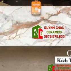 Đá ốp lát khổ lớn ấn độ 80x300 marble vân vàng đẹp bóng kiếng