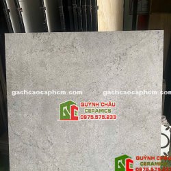 Gạch 120x120 xương đá trắng full body mờ xám cao cấp    