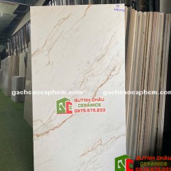 Gạch 60x120 mờ Carving vân nâu trắng kem