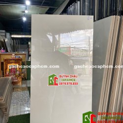 Gạch ấn độ 60x120 xám nhạt bóng kính cao cấp