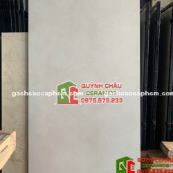 Gạch ấn độ 80x160 ốp lát xi măng đá mờ màu xám nhạt