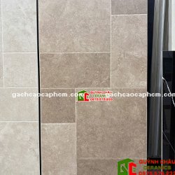 Gạch giả cổ 60x120 mix đa kích thước màu nâu nhạt