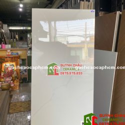 Gạch granite 60x120 trắng vân men vi tinh bóng kiếng