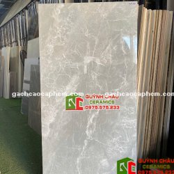 Gạch khổ lớn Vicenza 60x120 bóng vân đá xám