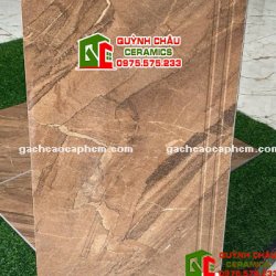 Gạch lát cầu thang 47x100 nâu vân đá