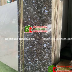 Gạch lát cầu thang 47x120 nhũ vàng đá hoa cương sang trọng