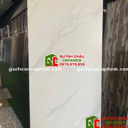 Gạch lát nền 60x120 bóng mờ baby skin trắng vân