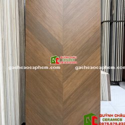 Gạch lát nền 60x120 giả gỗ nâu óc chó vân xương cá