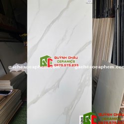 Gạch lát nền 60x120 trắng mờ vân giả đá        