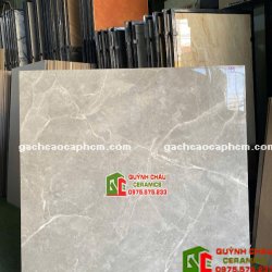 Gạch lát nền ấn độ 1000x1000 xám vân trắng đá bóng kiếng