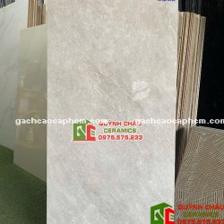 Gạch lát nền CMC 60x120 bóng kính vân đá xám đậm