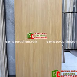 Gạch lát nền giả gỗ màu vàng 60x120cm trung quốc