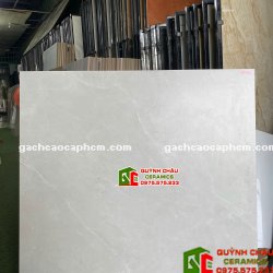  Gạch lát nền mờ mịn Baby Skin xám nhạt 1000x1000 ấn độ