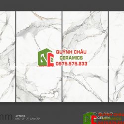 Gạch lát nền tasa 80x160 vân đá Marble trắng xám