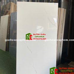 Gạch lát nền Vicenza 60x120 bóng trắng vân mây