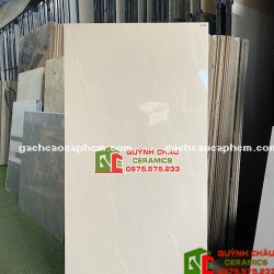 Gạch lát nền Vicenza 60x120 màu kem bóng