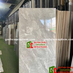 Gạch lát nền Vicenza 60x120 xám bóng kính