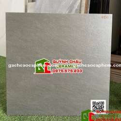 Gạch lát sàn đá mờ 60x60 xám xi măng màu tối