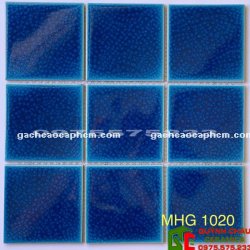 Gạch mosaic 305x305 vỉ xanh đậm men gốm dạn HD